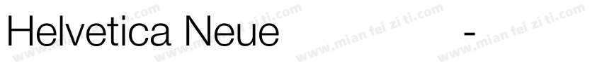 Helvetica Neue 粗體緊縮字体转换